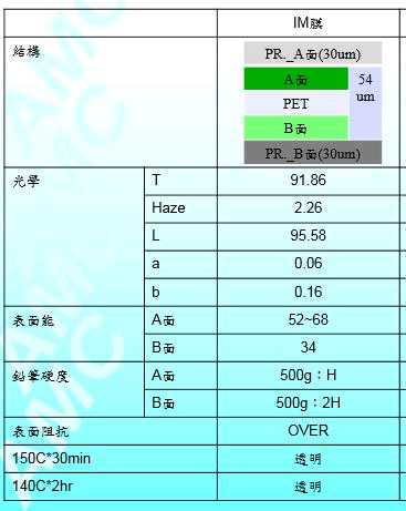 高温高透Pet双面打印膜